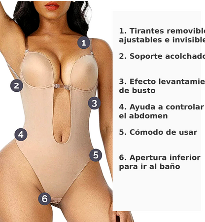 Body Espalda abierta tirantes invisibles